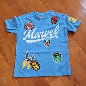 New Marvel Blue Graphic T-Shirt